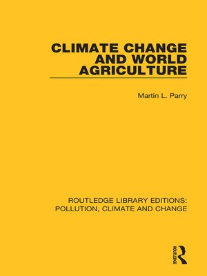 cover image of Climate Change and World Agriculture